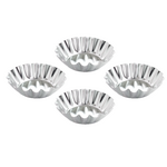 Harold Import Co. Tartlet Mold, fluted Round, 2x1, 4pc Sandbakkel | Harold Import Co.