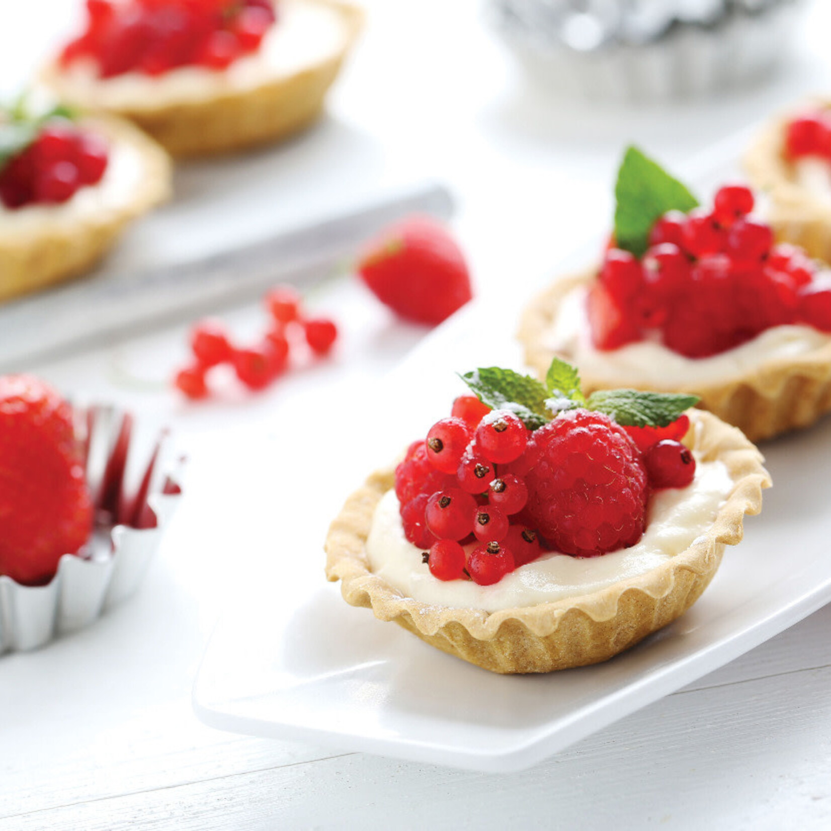 Harold Import Co. Tartlet Mold, Fluted Round, 3x1, 4pc Sandbakkel | Harold Import Co.