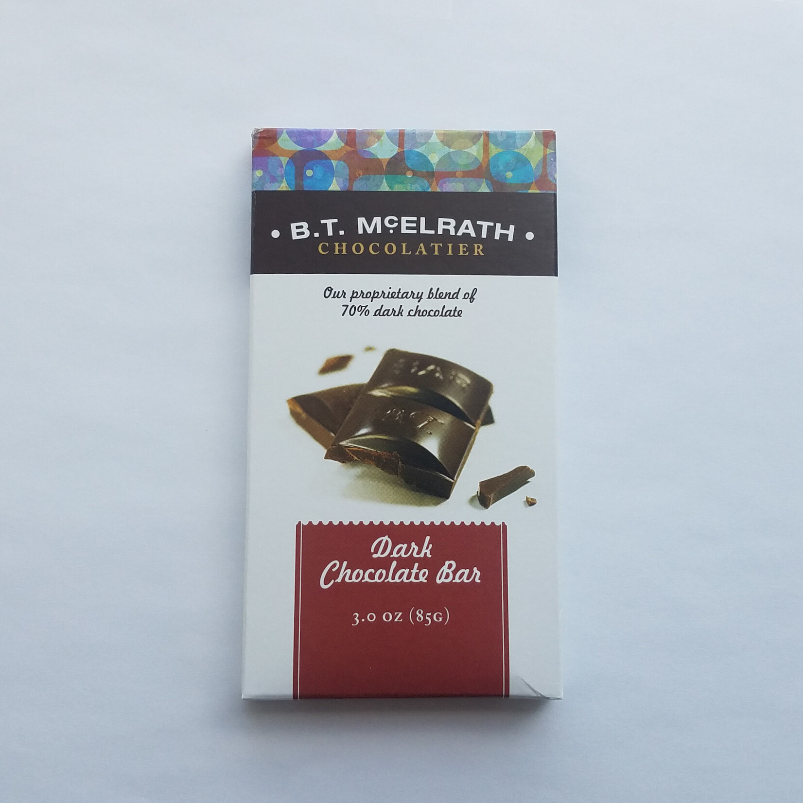 BT McElrath Dark Choc Bar 70%, 3 oz | BT McElrath