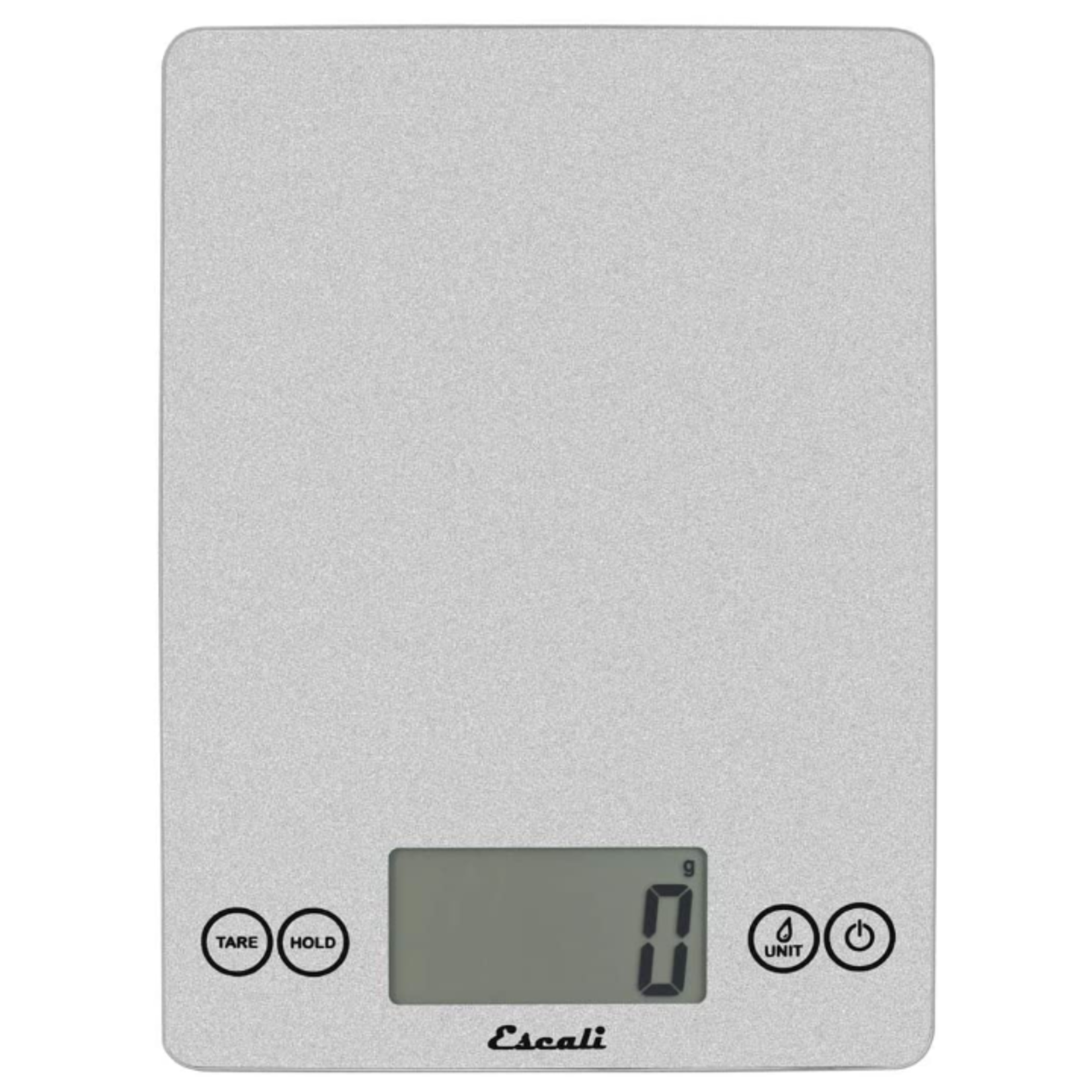 Escali Arti Glass Digital Scale, Shiny Silver | Escali