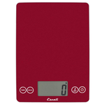 Escali Arti Glass Digital Scale, Red