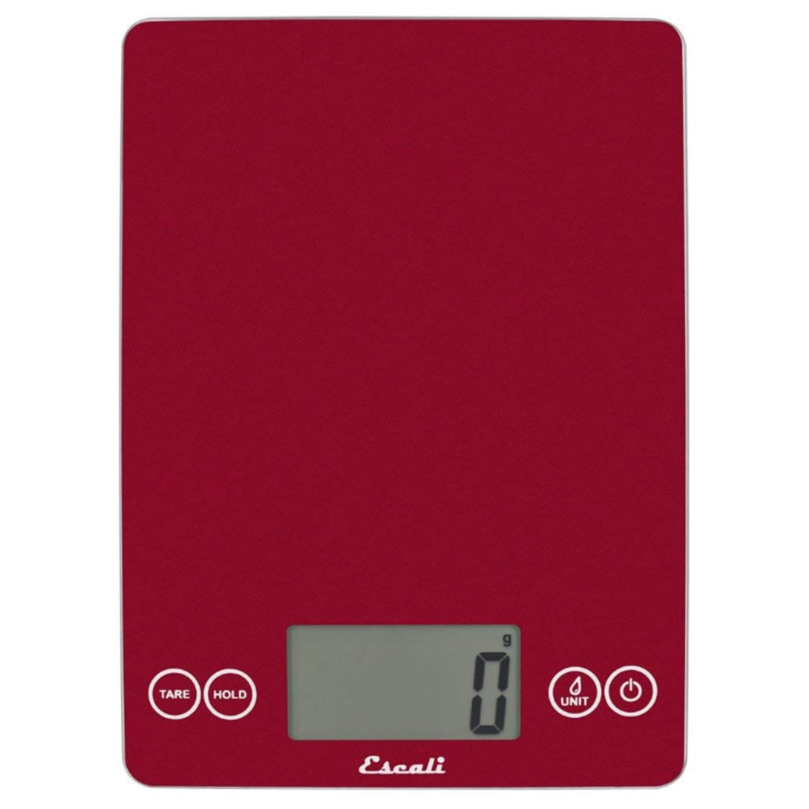 Escali Arti Glass Digital Scale, Red | Escali