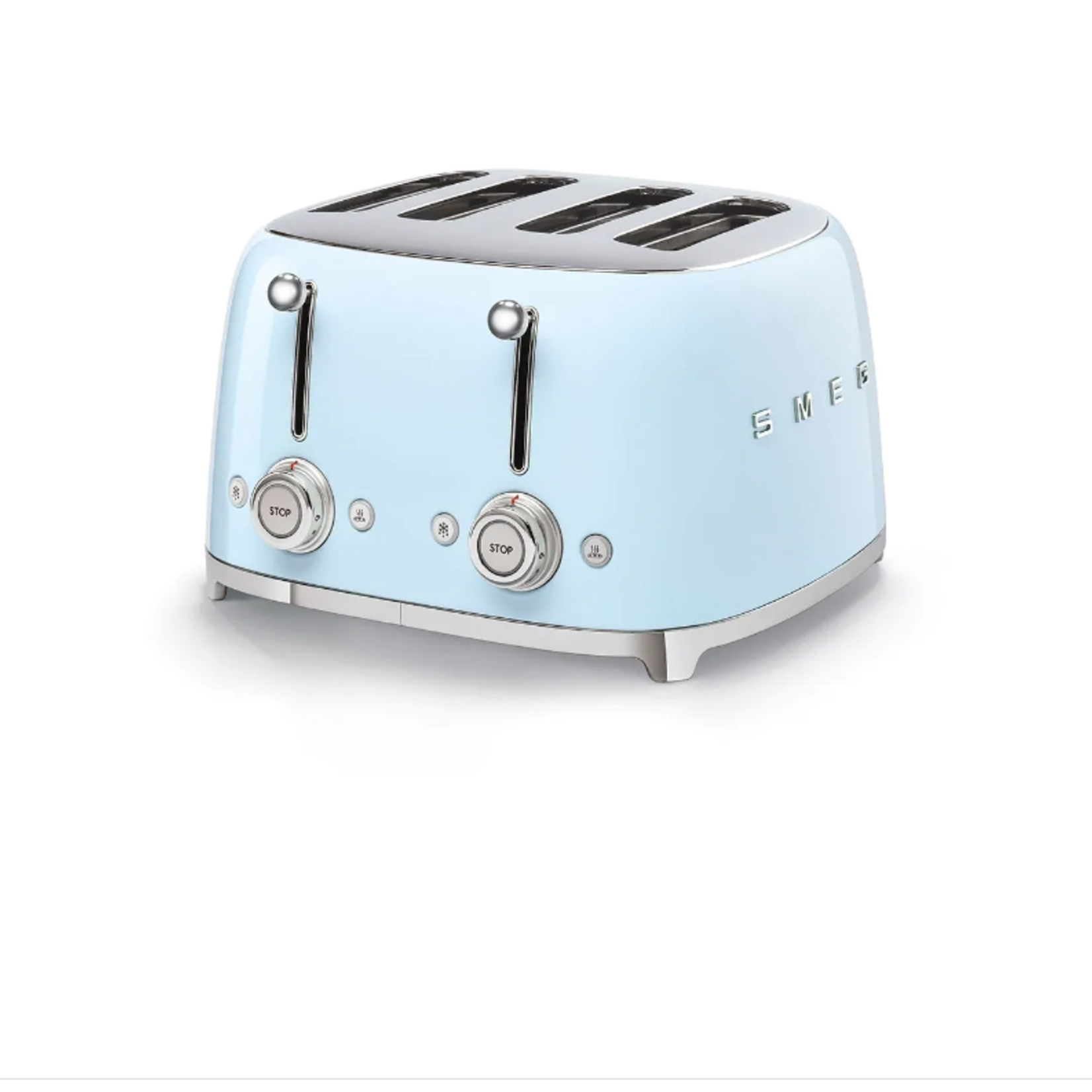 Smeg 4x4 Slot Toaster, Pastel Blue | Smeg