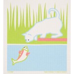 Cose Nuove Swedish Dishcloth, Cat & Fish, Summer