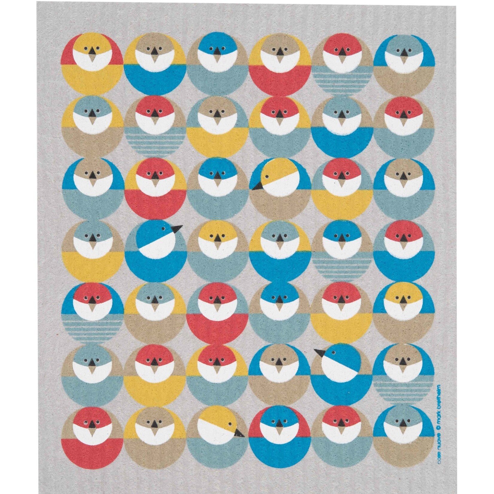 Cose Nuove Swedish Dishcloth, Circle Birds | Cose Nuove