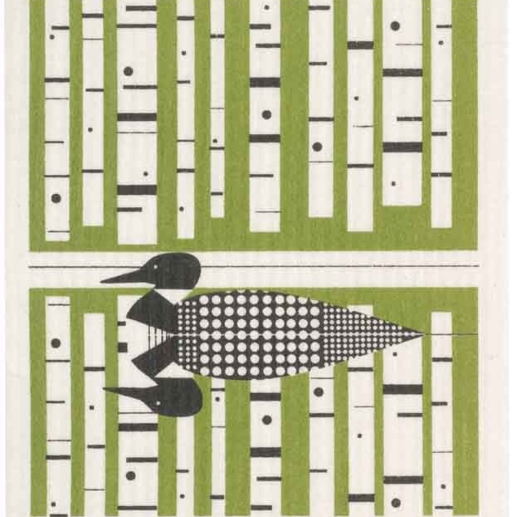 Cose Nuove Swedish Dishcloth, Loon, green | Cose Nuove