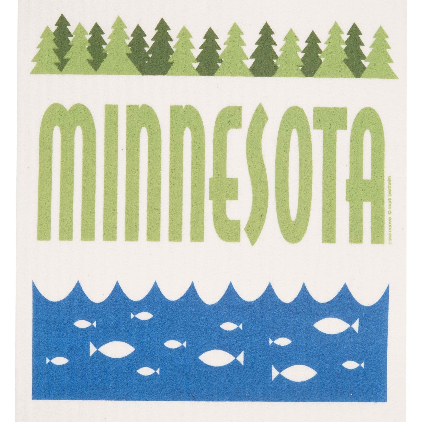 Cose Nuove Swedish Dishcloth, MN Lakes, Summer | Cose Nuove
