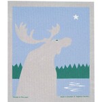 Cose Nuove Swedish Dishcloth, Moose By Lake Night | Cose Nuove