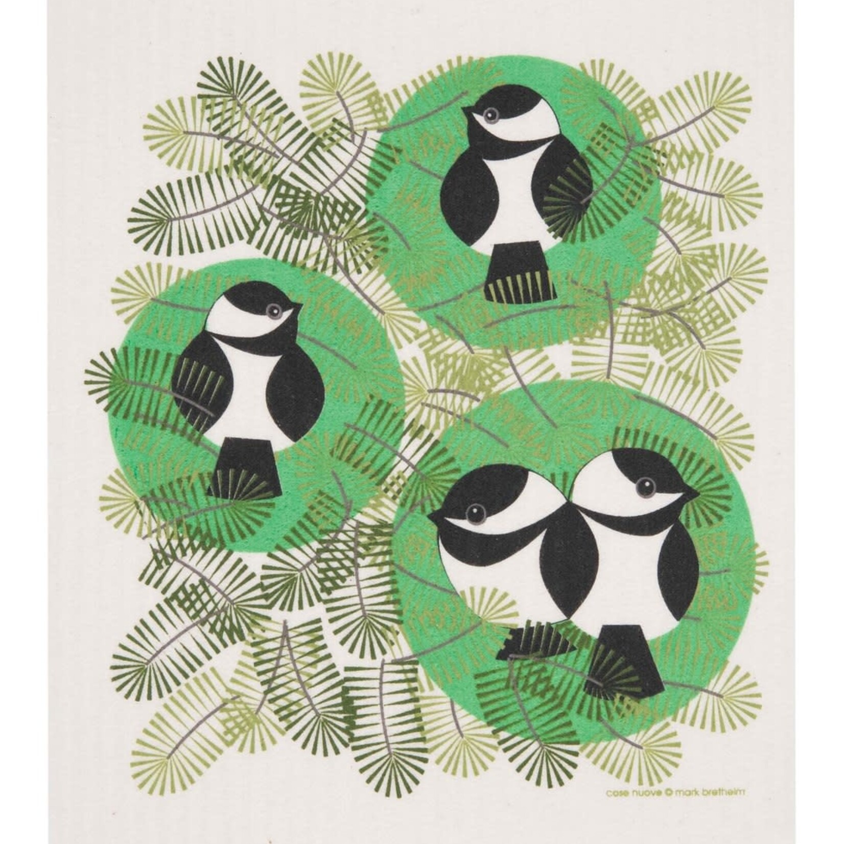 Cose Nuove Swedish Dishcloth, Chickadee Pines | Cose Nuove