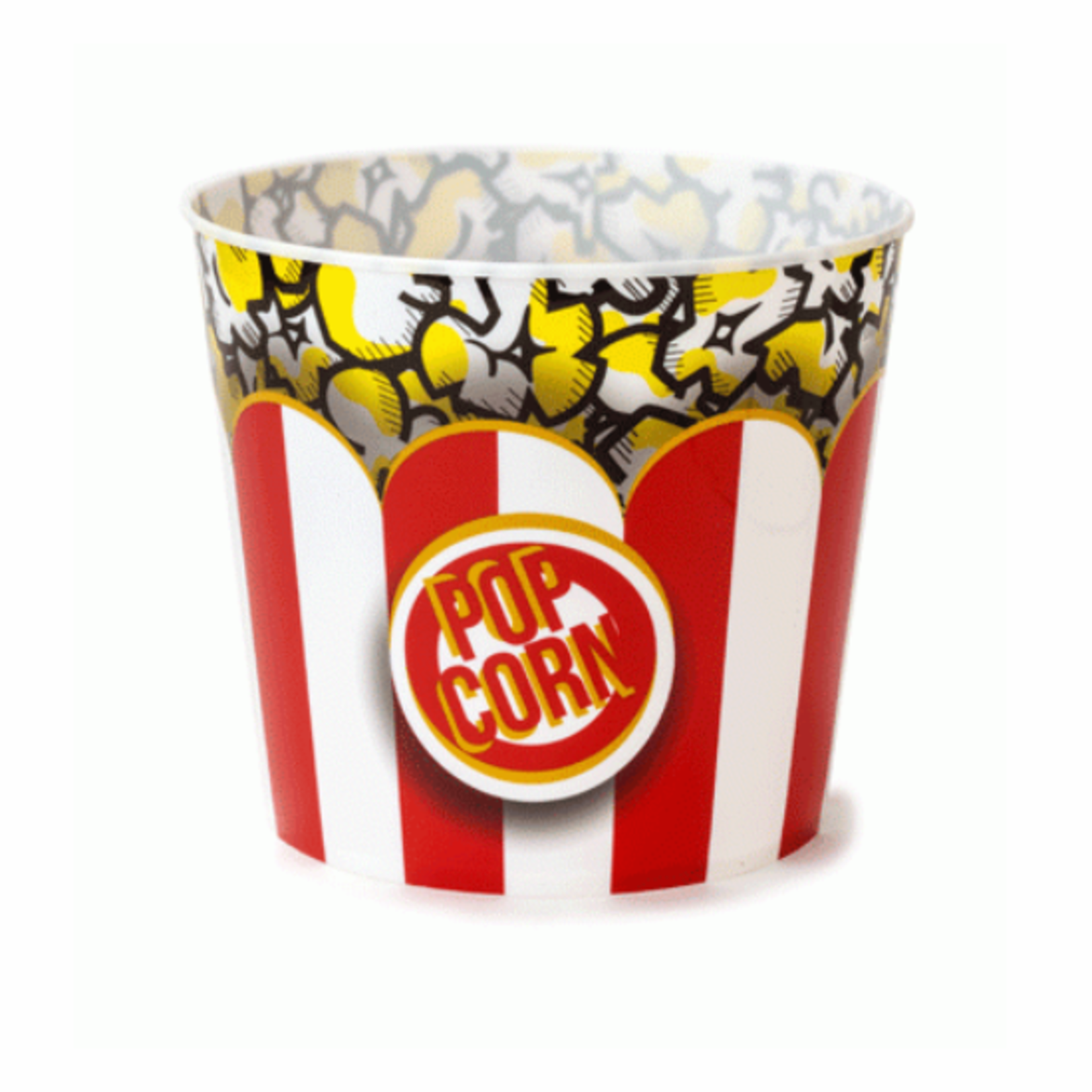 Wabash Valley Farms Large Classic Striped Popcorn Tub - Red/White Stripe- 4qt Size | Wabash Valley Farms