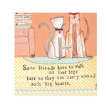 Boston International Curly Girl Cocktail Napkin, Four Legs | Boston International