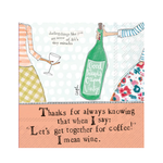 Boston International Coffee And Wine Cocktail Napkin