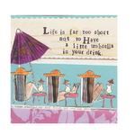 Boston International Curly Girl Cocktail Napkin, Little Umbrella | Boston International