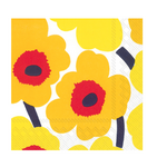 Boston International Lunch Napkin, Unikko - Dark Yellow