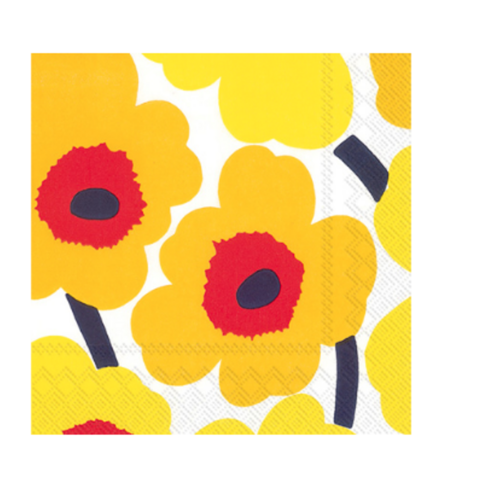 Boston International Lunch Napkin, Unikko - Dark Yellow