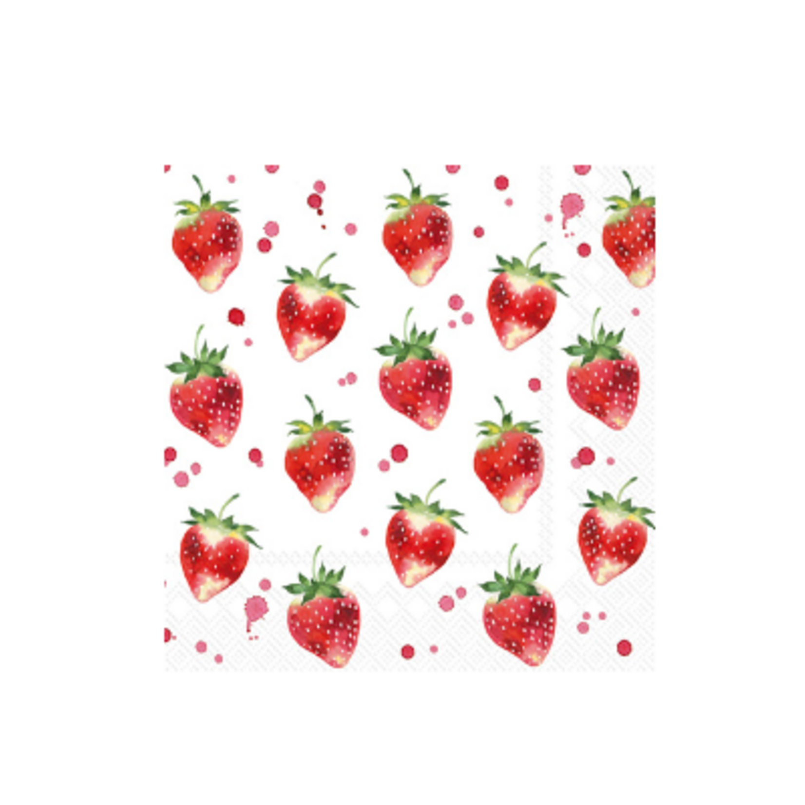 Boston International S21 Luncheon Napkin, Soft Strawberries | Boston International