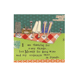 Boston International Curly Girl Cocktail Napkin, Thankful For