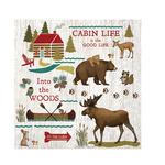 Boston International Luncheon Napkin, Cabin Life | Boston International