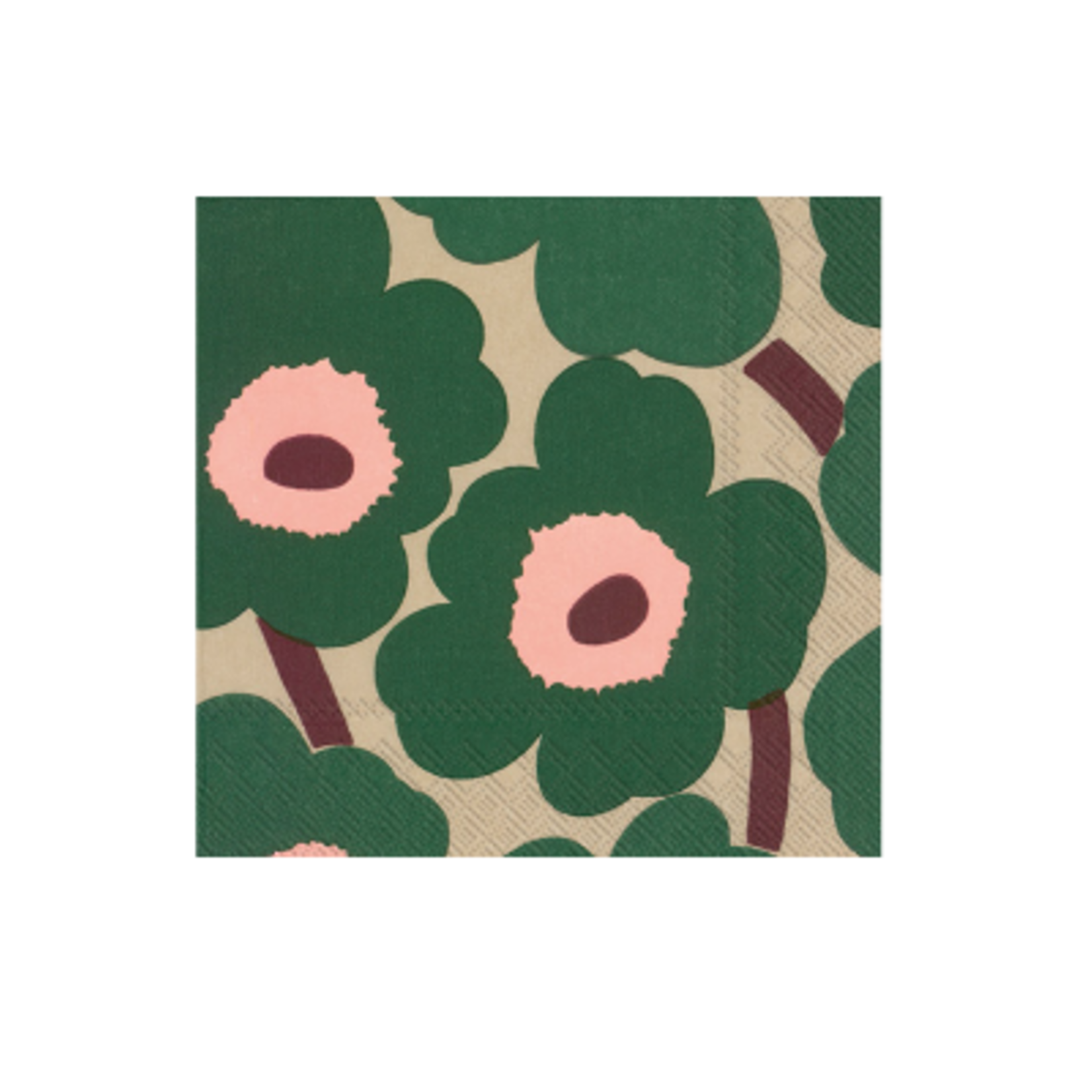 Boston International Luncheon Napkin, Unikko Green Rose | Boston International