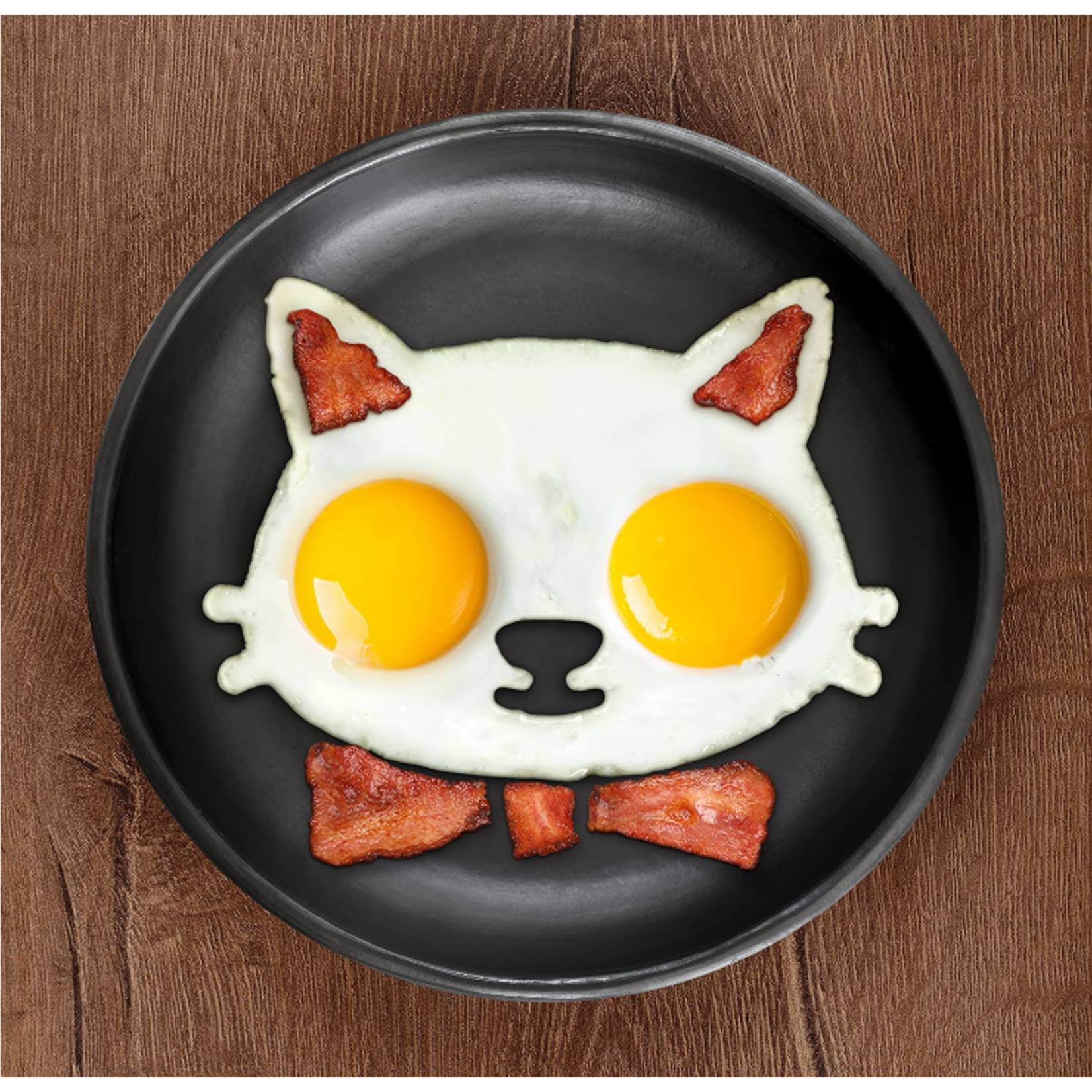 Fred & Friends Funny Side Up Egg Mold, Cat | Fred & Friends