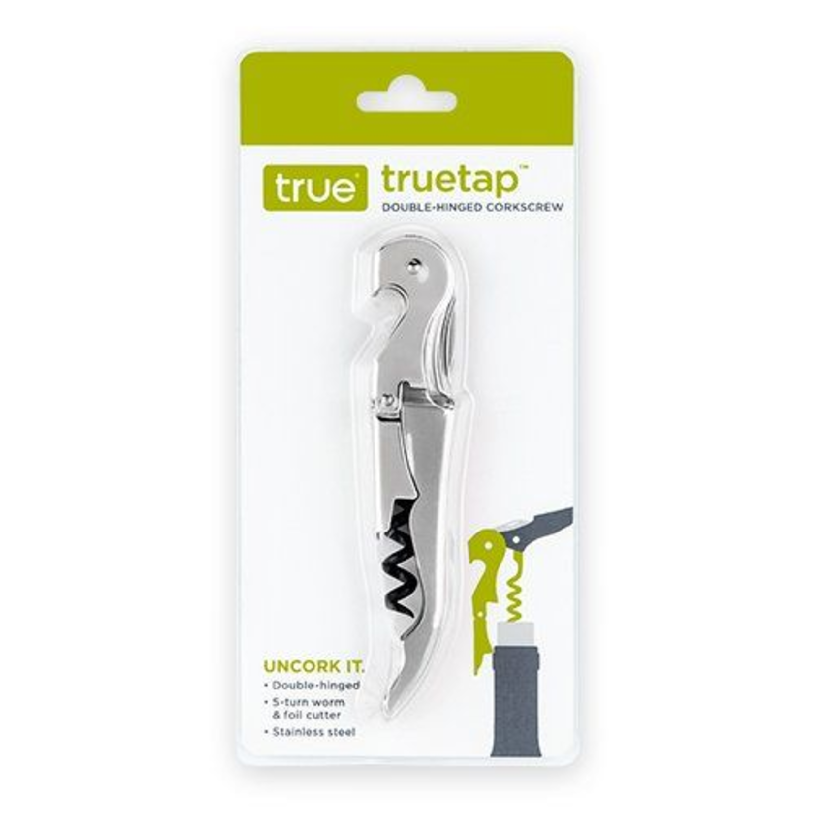 True Fabrications Double-Hinged Corkscrew, SS