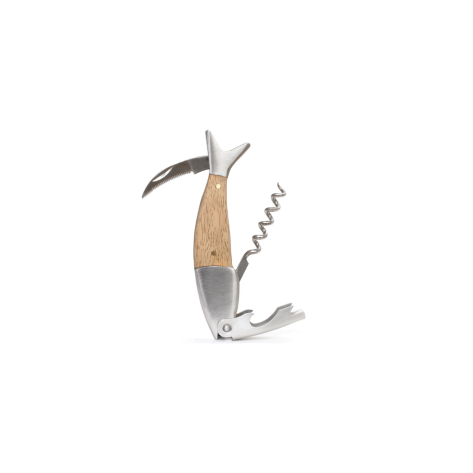 Kikkerland Lightwood Fish Corkscrew | Kikkerland Design