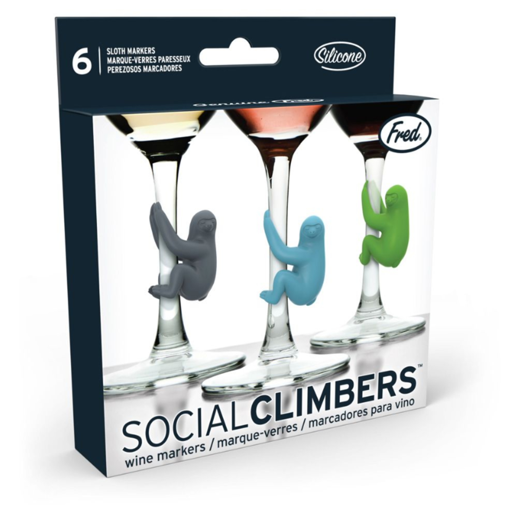 Fred & Friends Wine Markers, Sloth | Fred & Friends