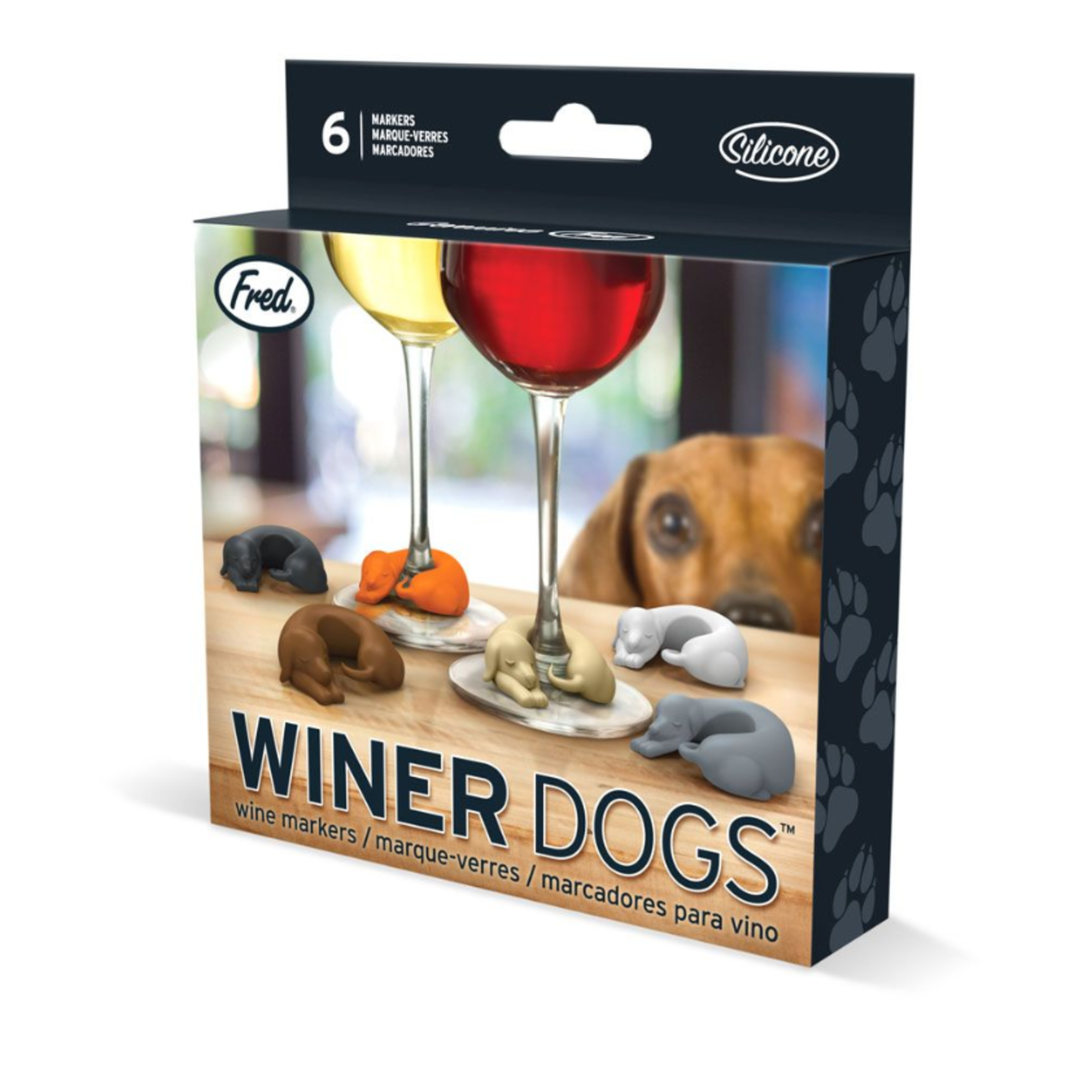 Fred & Friends Wine Markers, Dogs | Fred & Friends
