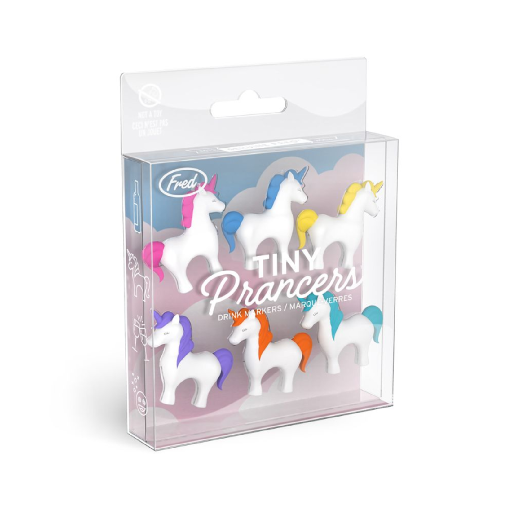 Fred & Friends Wine Markers, Tiny Prancers, Unicorn | Fred & Friends