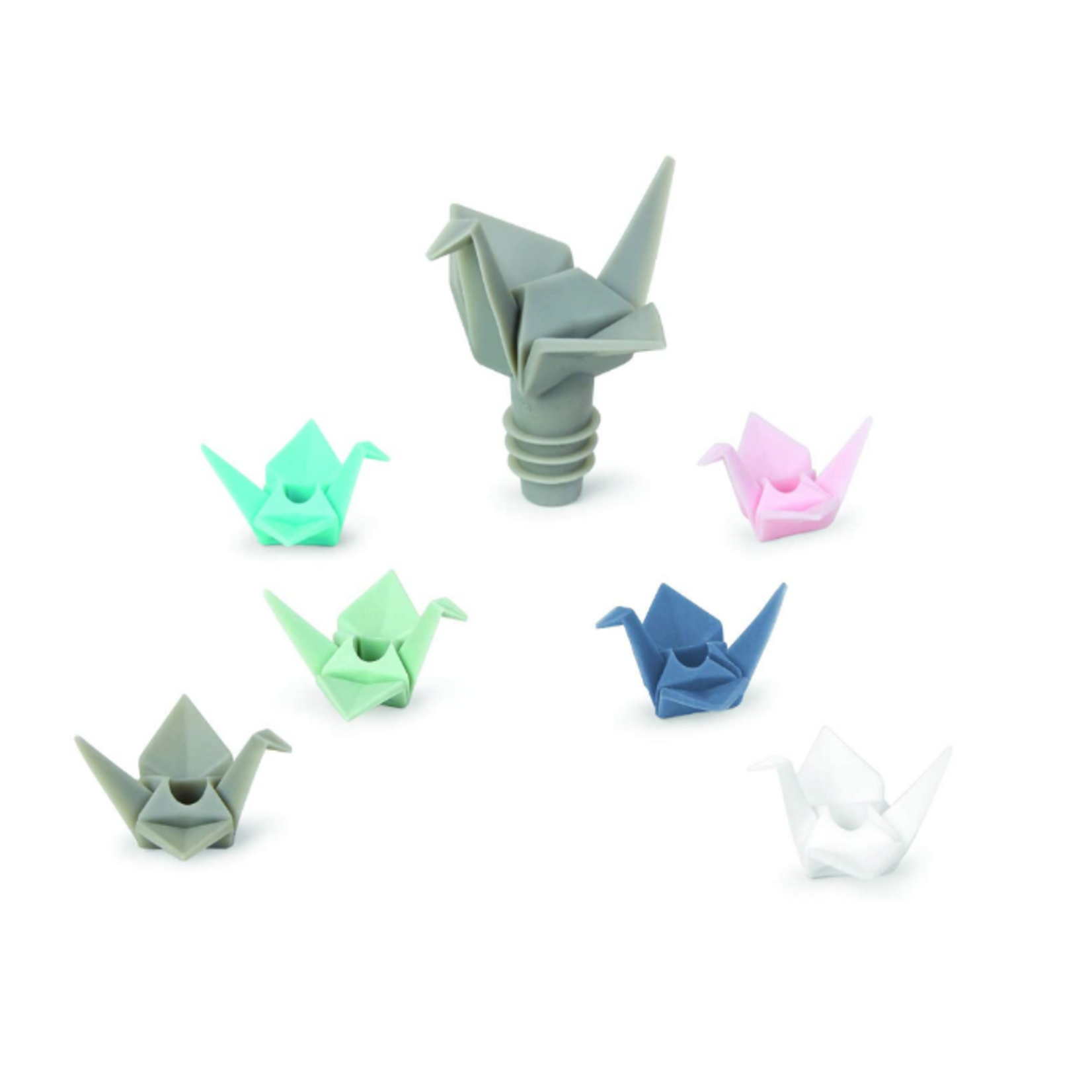 Umbra Wine Charms & Topper, Origami | Umbra