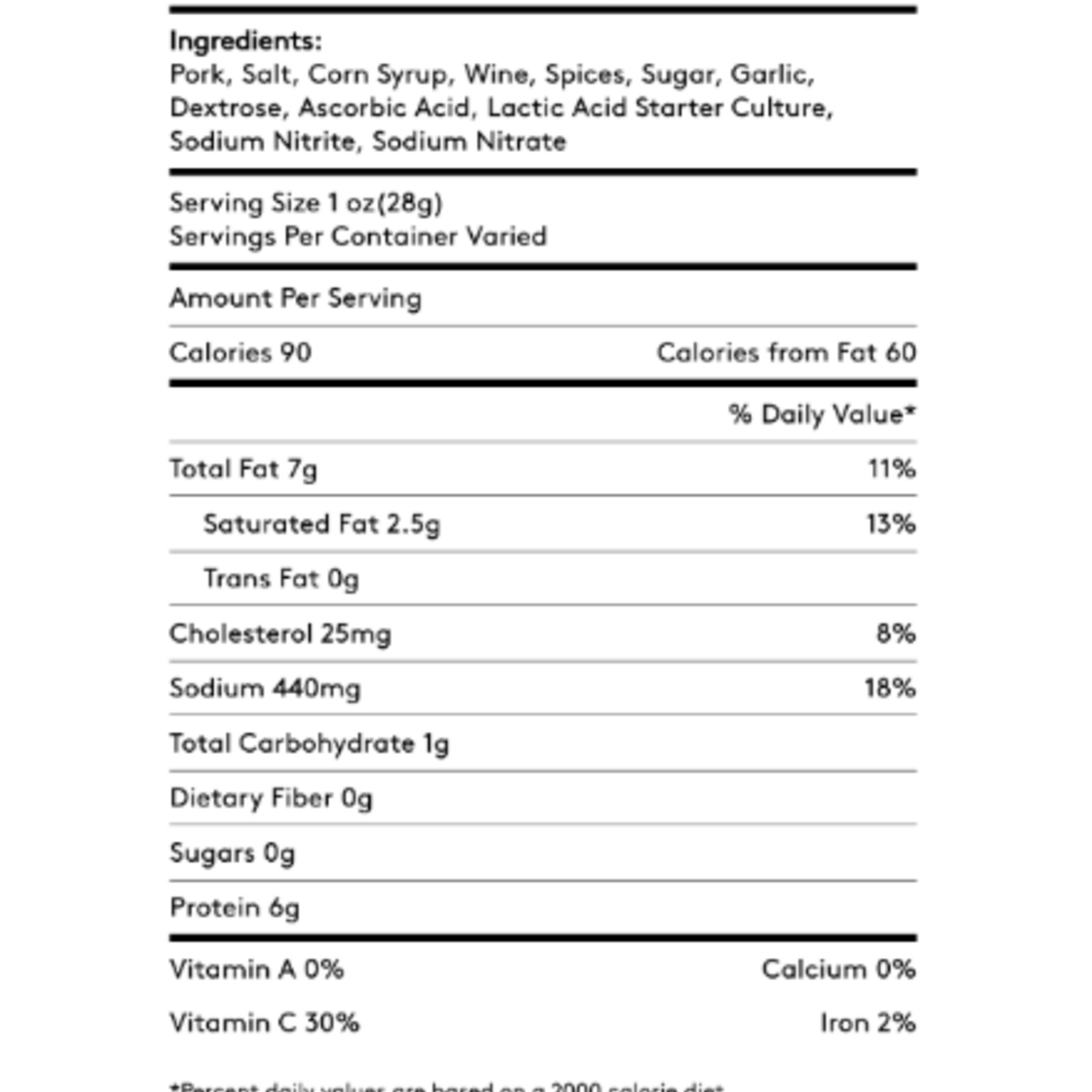 Great Ciao Sopressata Salame, Coarse, Columbus, 8oz