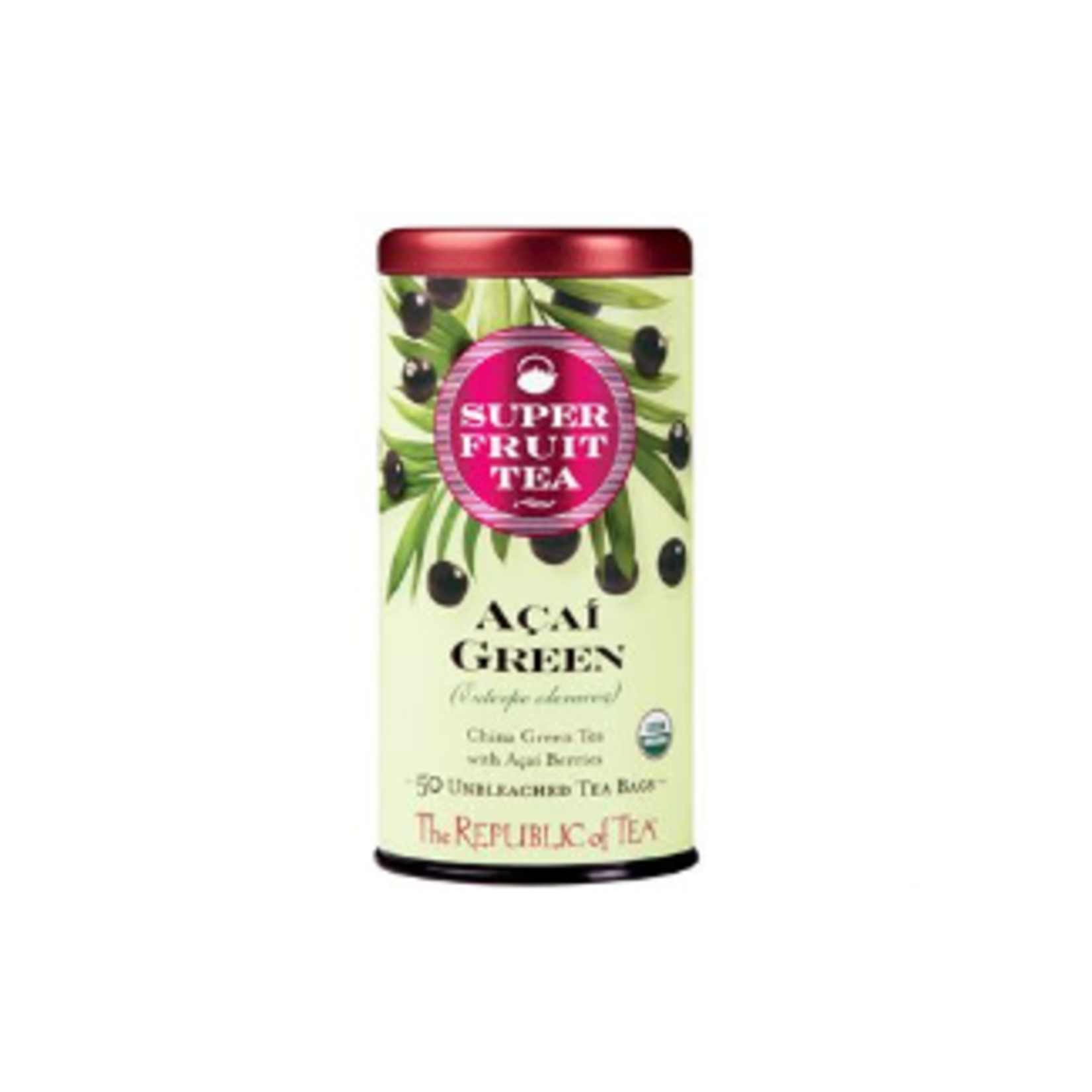 The Republic of Tea Acai Green Tea, 50 Bag Tin | The Republic of Tea