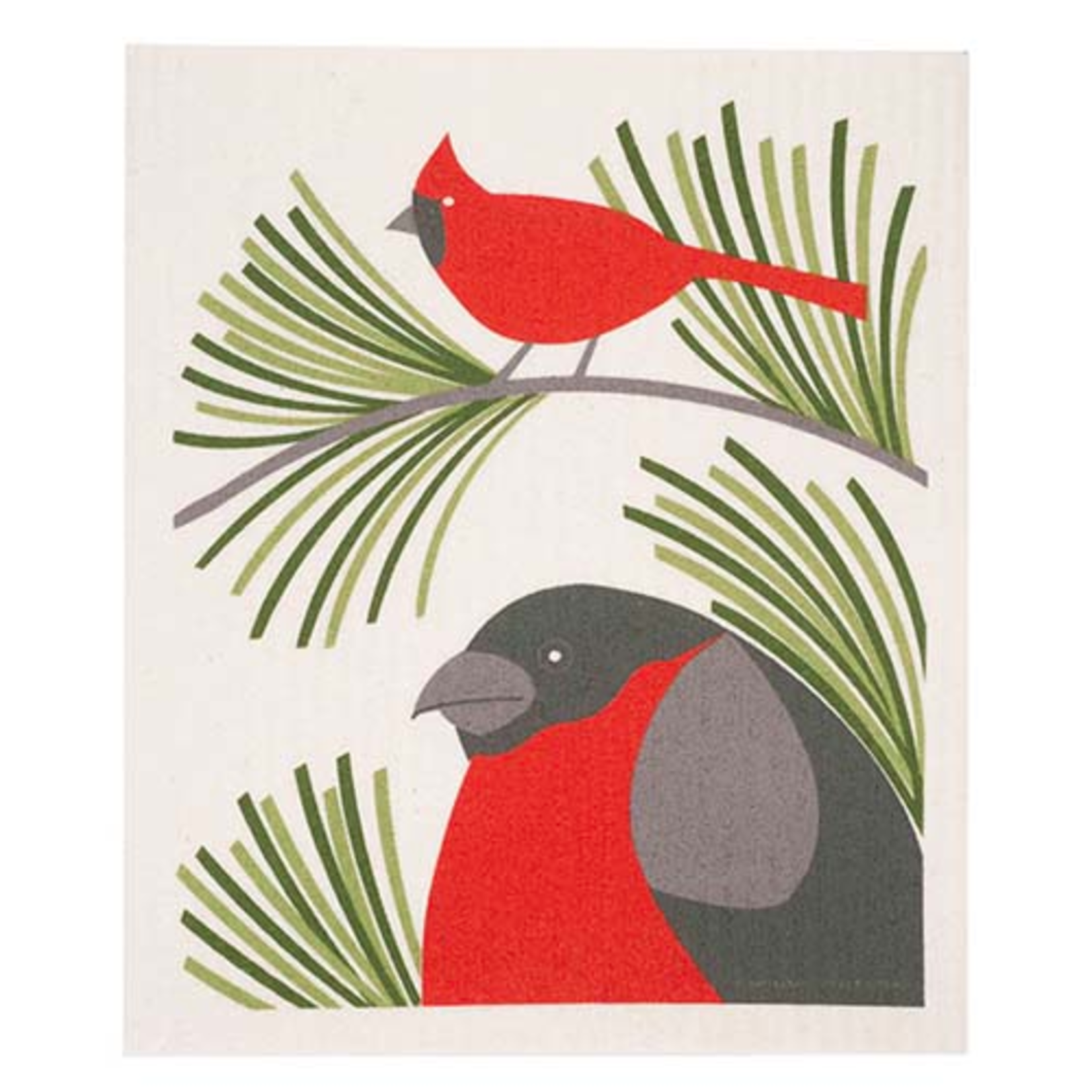 Cose Nuove Swedish Dishcloth, Cardinal, Holiday | Cose Nuove