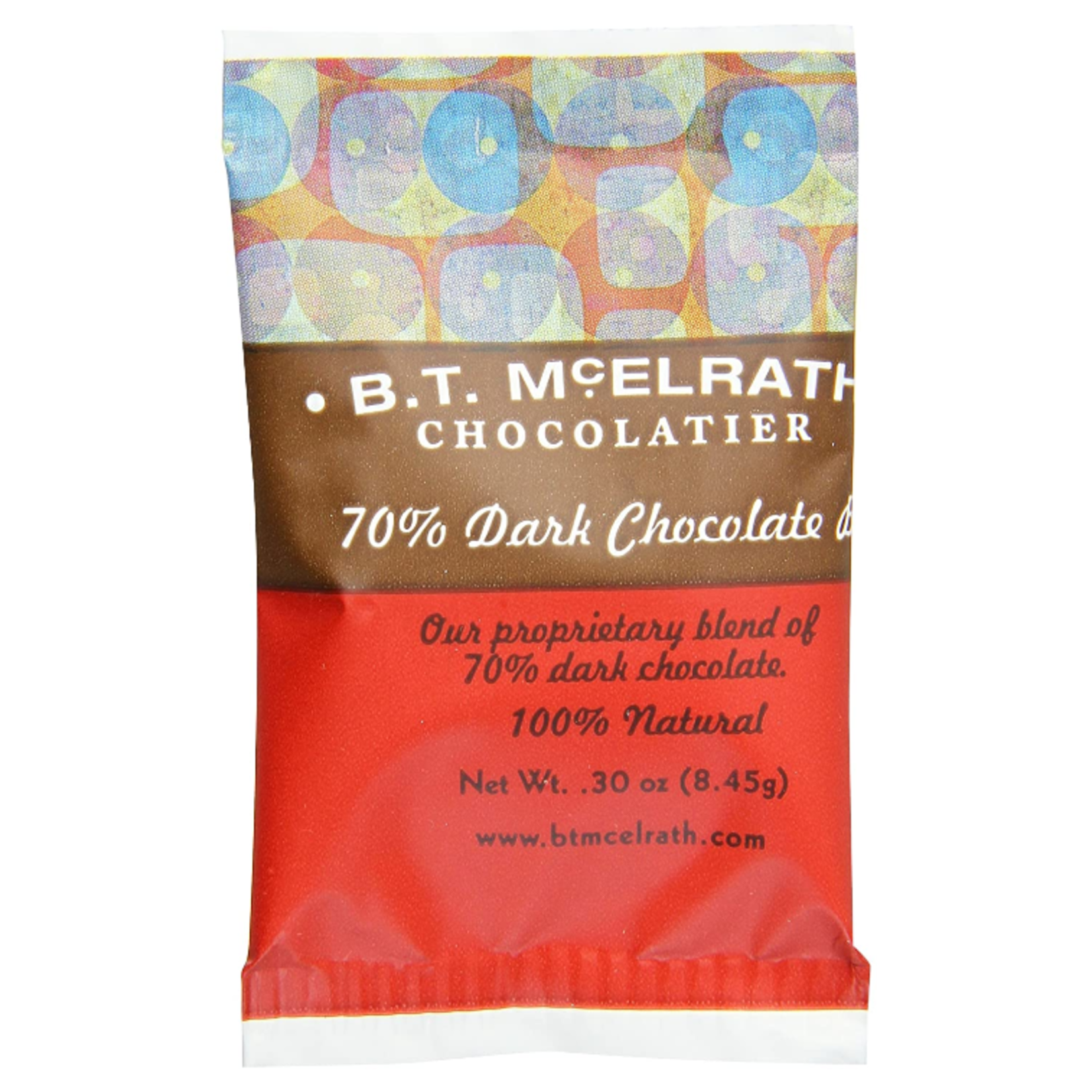 BT McElrath 70% Dark Choc .3 oz Bite Size | BT McElrath