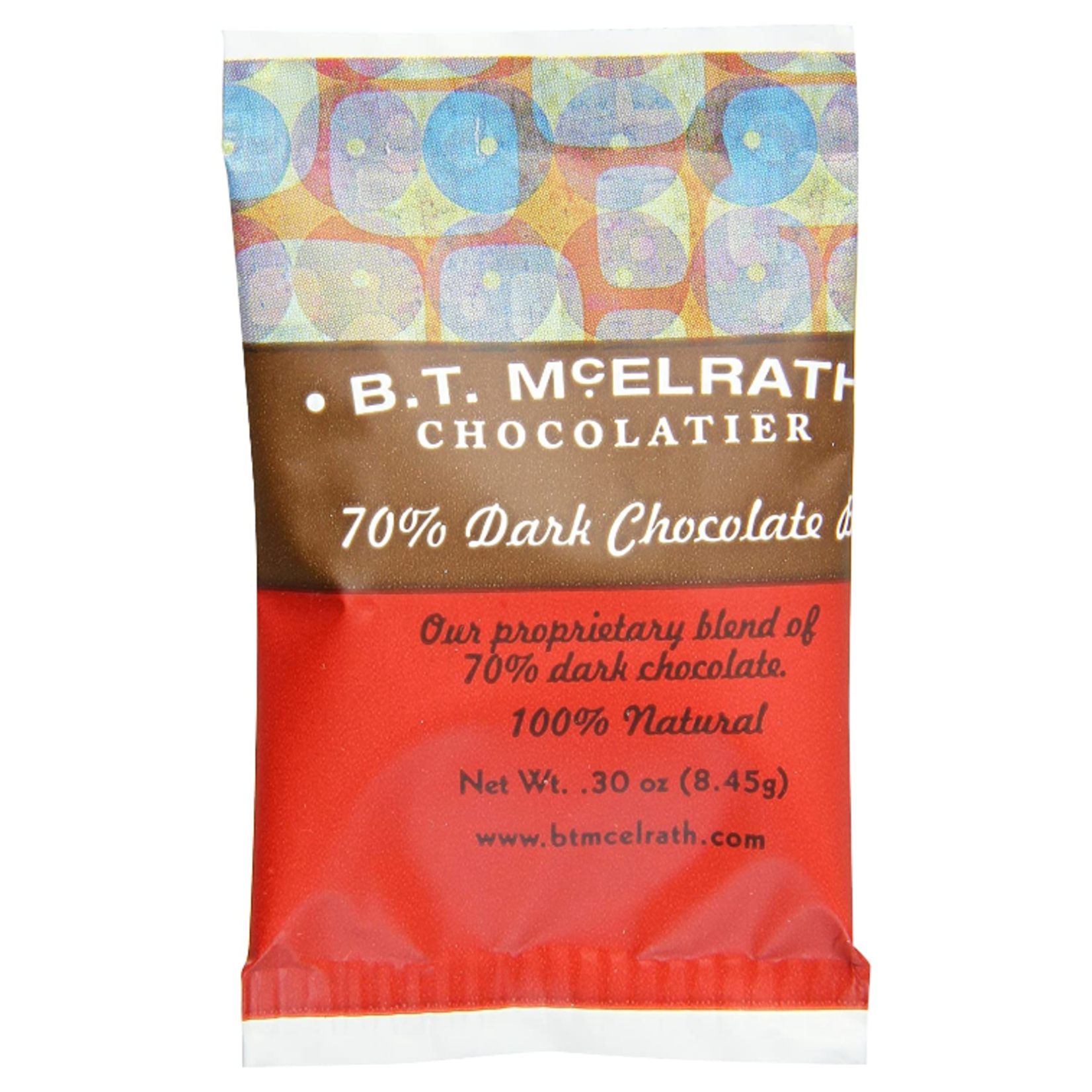 BT McElrath 70% Dark Choc .3 oz Bite Size