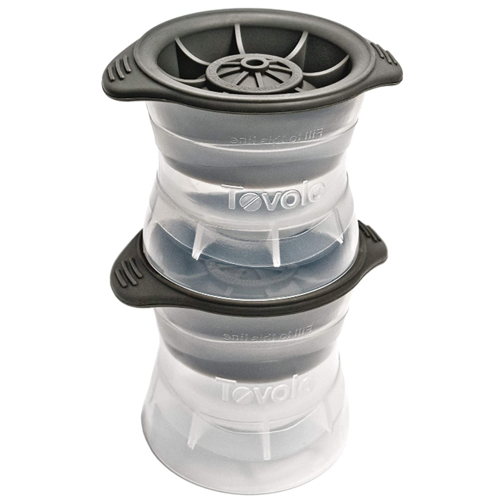 Tovolo Sphere Ice Molds S/2 Charcoal