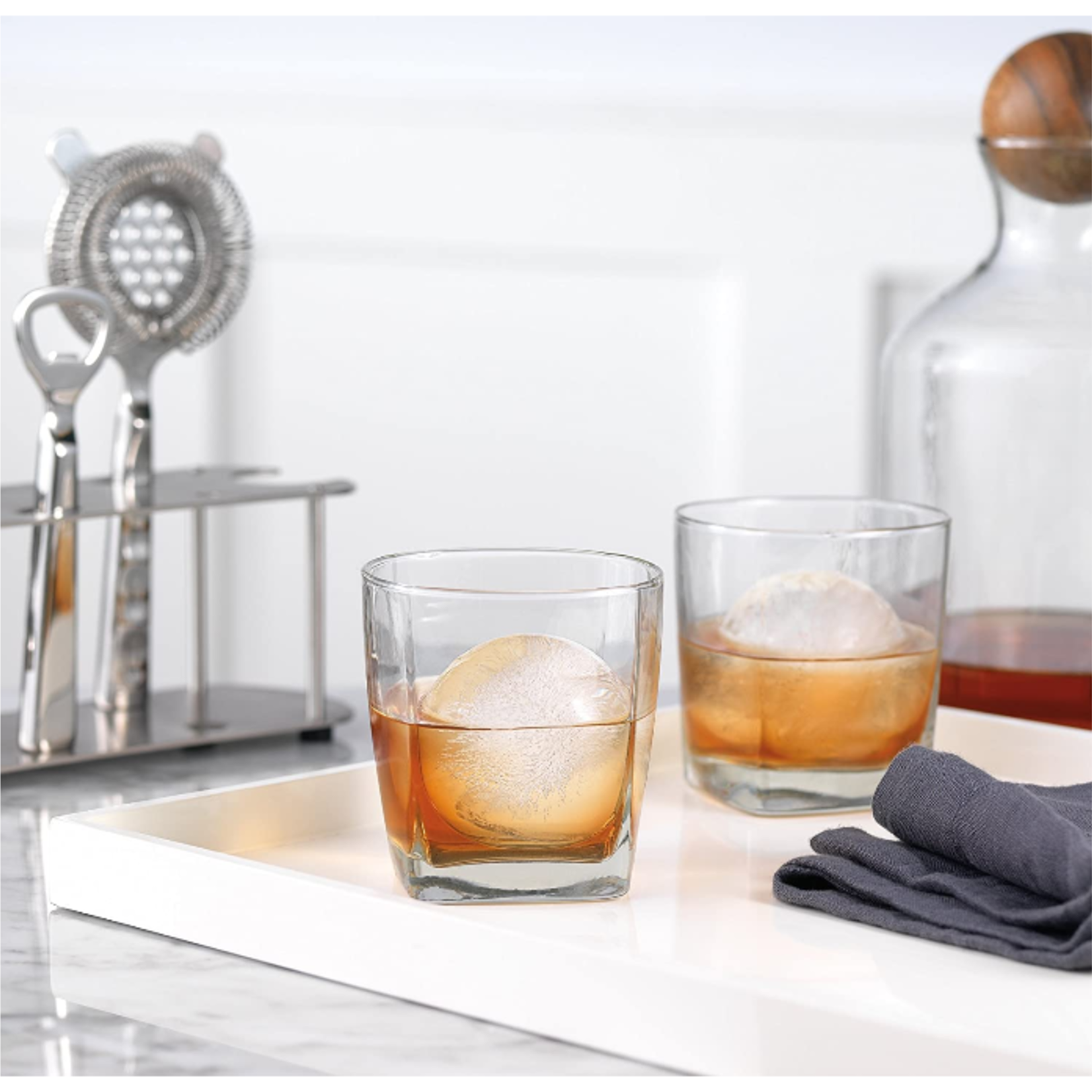 Tovolo Sphere Ice Molds S/2 Charcoal