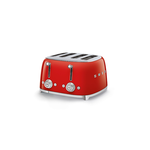 Smeg Smeg Retro 4x4 Toaster, Red