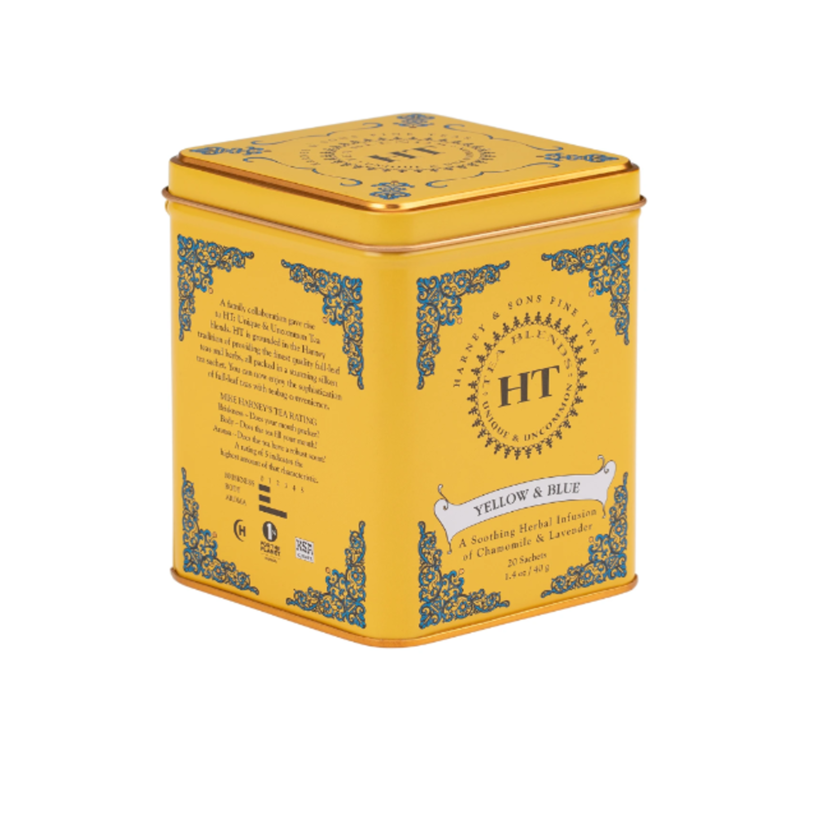Harney & Sons Yellow & Blue, Herbal Tea, Tin