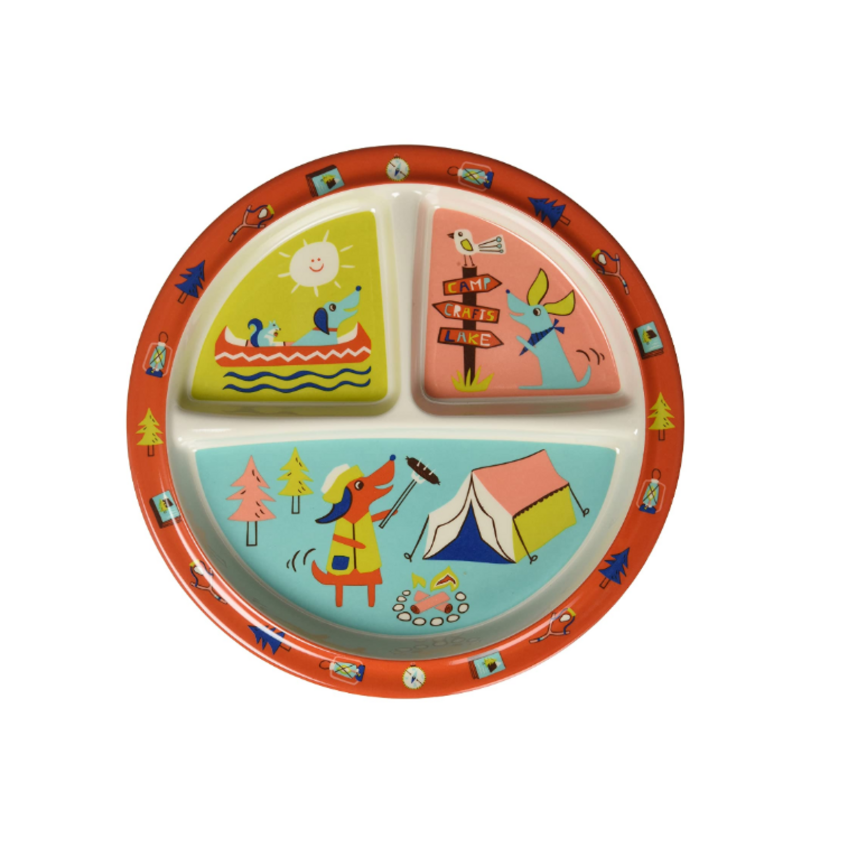 ORE Originals Divided Suction Plate, Happy Camper | ORE Originals