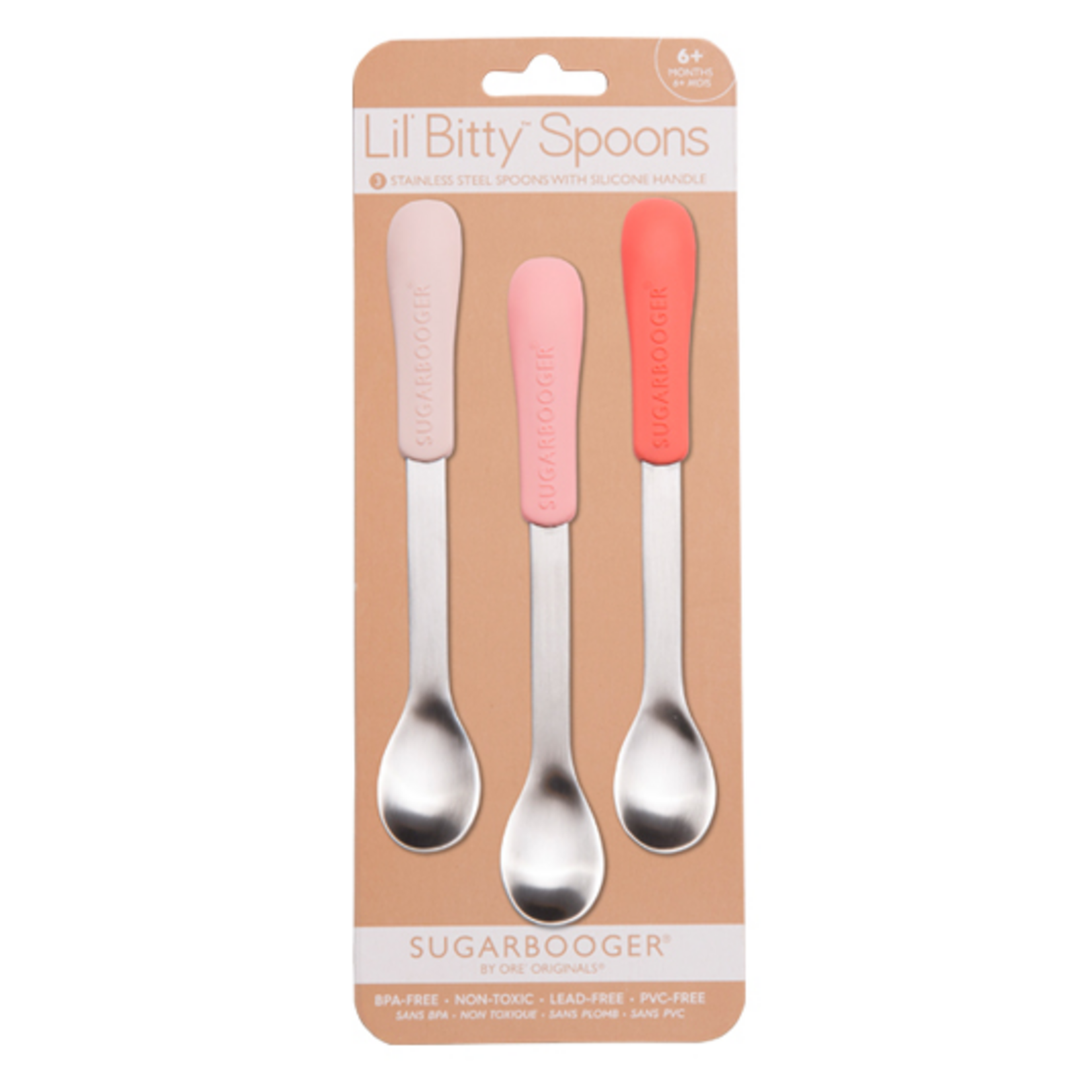 ORE Originals Lil' Bitty Spoon S/3, Sweet Pink | ORE Originals