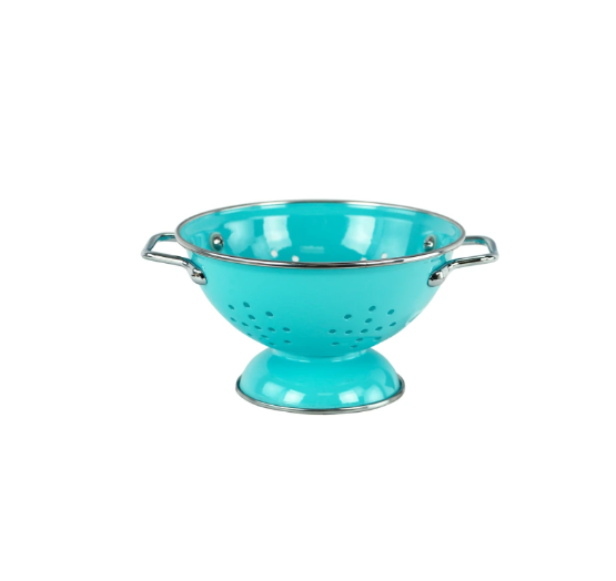 Colander, 5Qt, Turquoise Duluth Kitchen Co