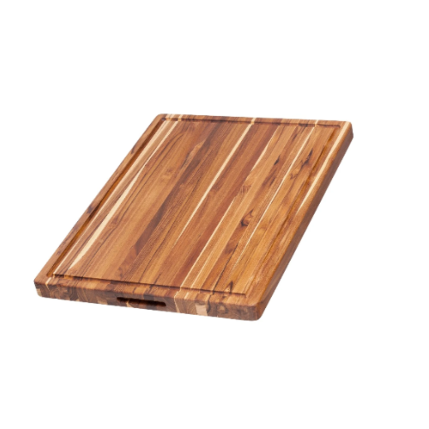 Teak Haus Rectangle Cutting Board with Hand Grip and Juice Canal - 24 x 18 x 1.5 in