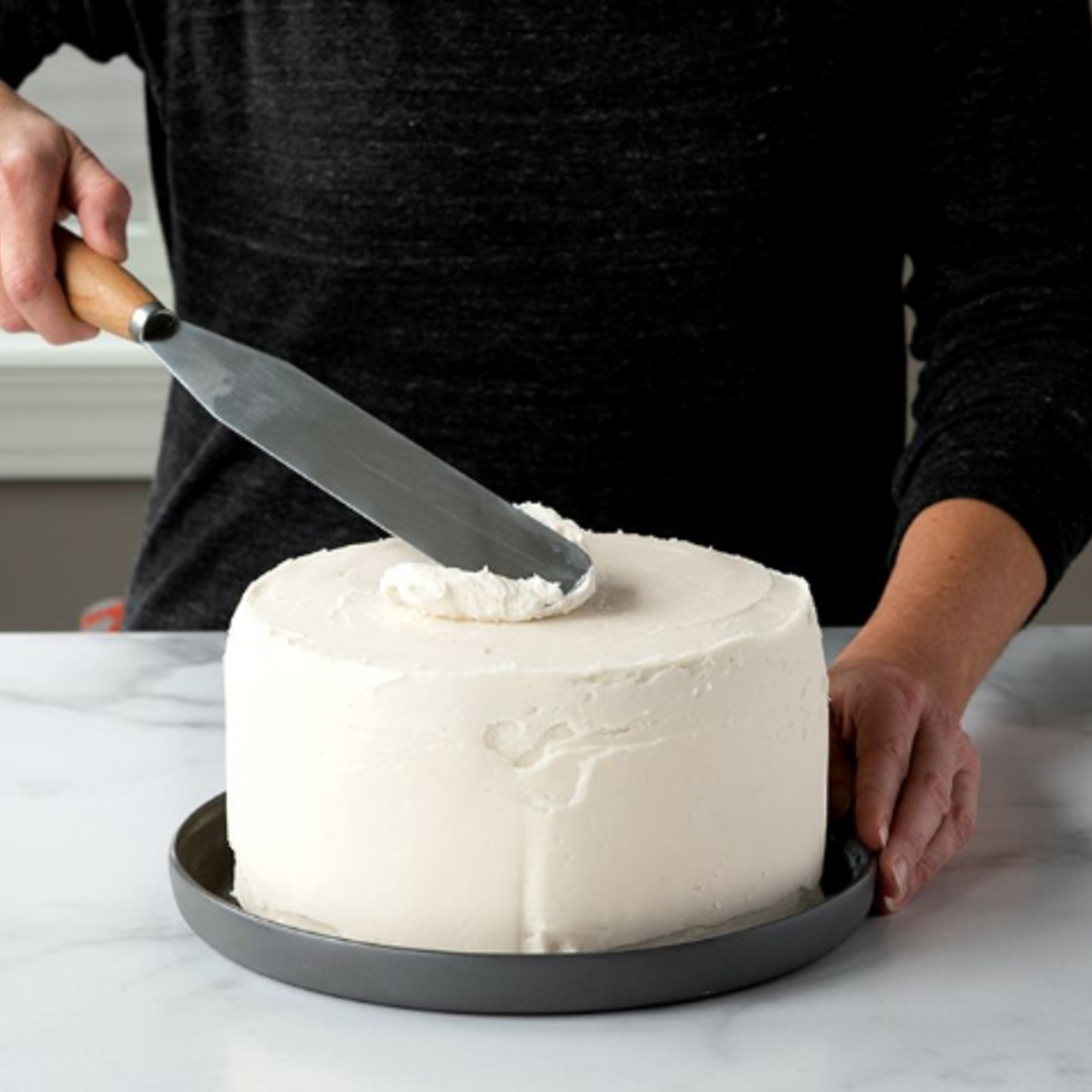 Nordicware Straight Icing Spatula, wood handle | Nordicware