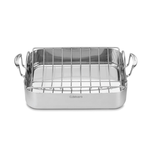 Cuisinart Roasting Pan w/ Rack 16", Multi-Clad Pro 19.3"(L) x 12.1"(W) x 5.2"(H) | Cuisinart