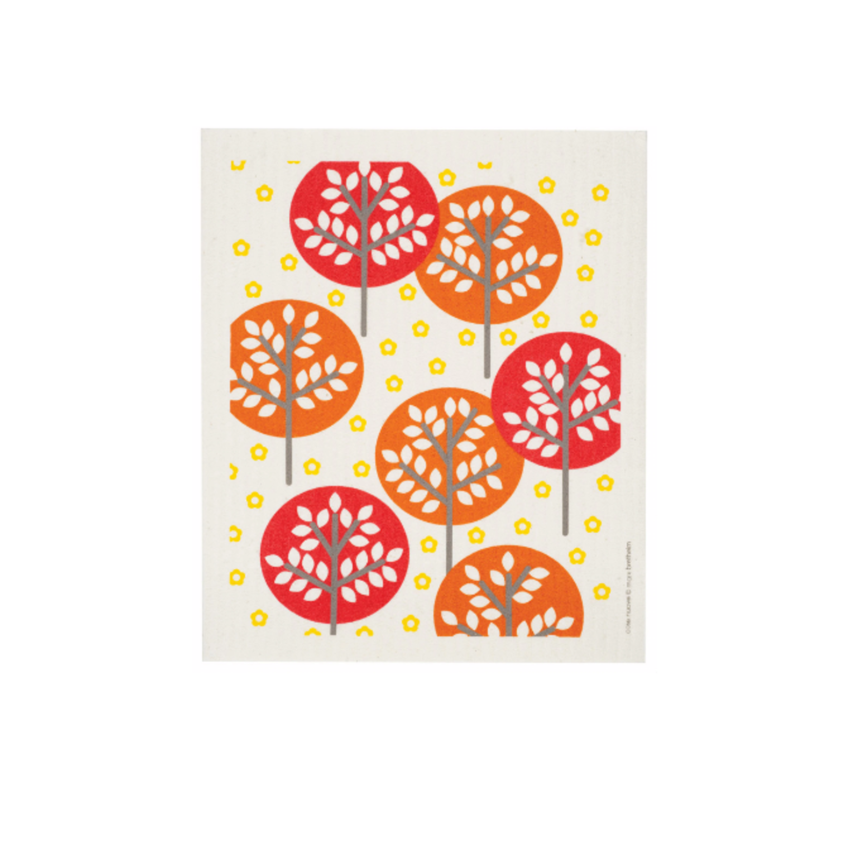 Cose Nuove Swedish Dishcloth, Forest, orange | Cose Nuove