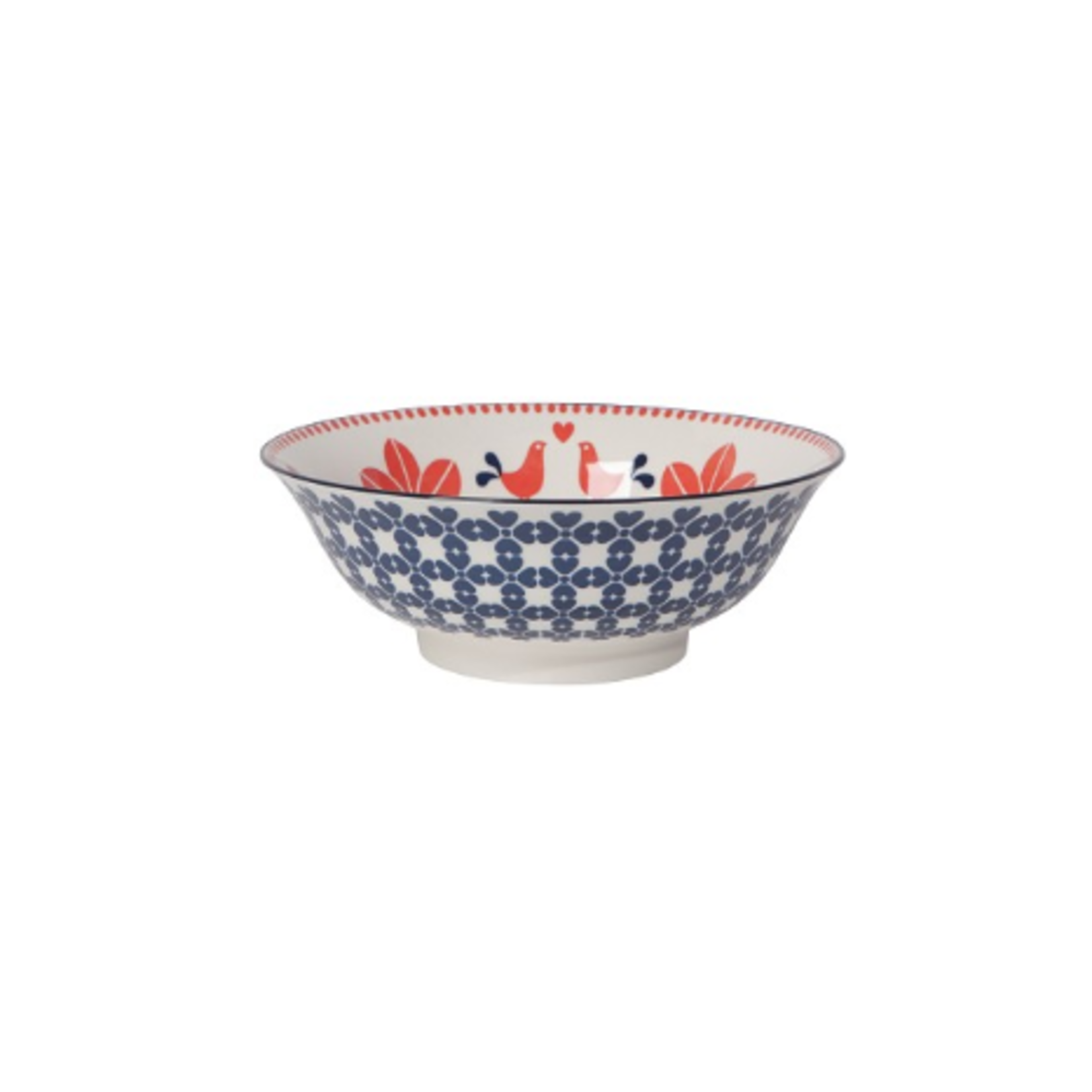 Danica Brands Bowl - 8inch Red Navy Bird | Danica Brands