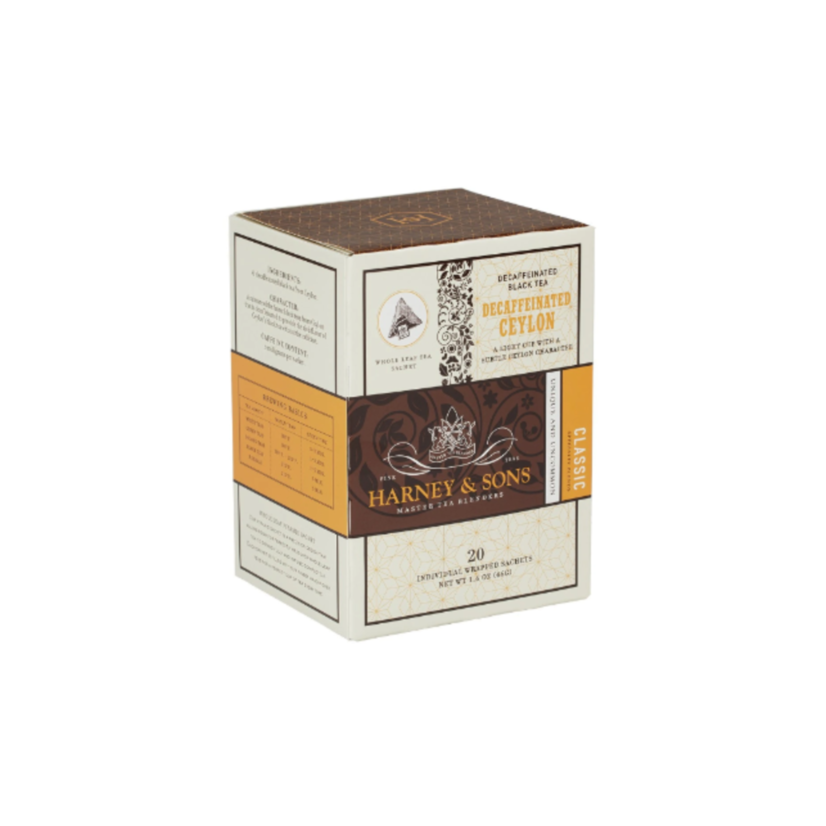 Harney & Sons CDU Tea Sachets, Decaf Ceylon | Harney & Sons