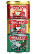 The Republic of Tea Holiday Stackable tins, 36 Bag Tin