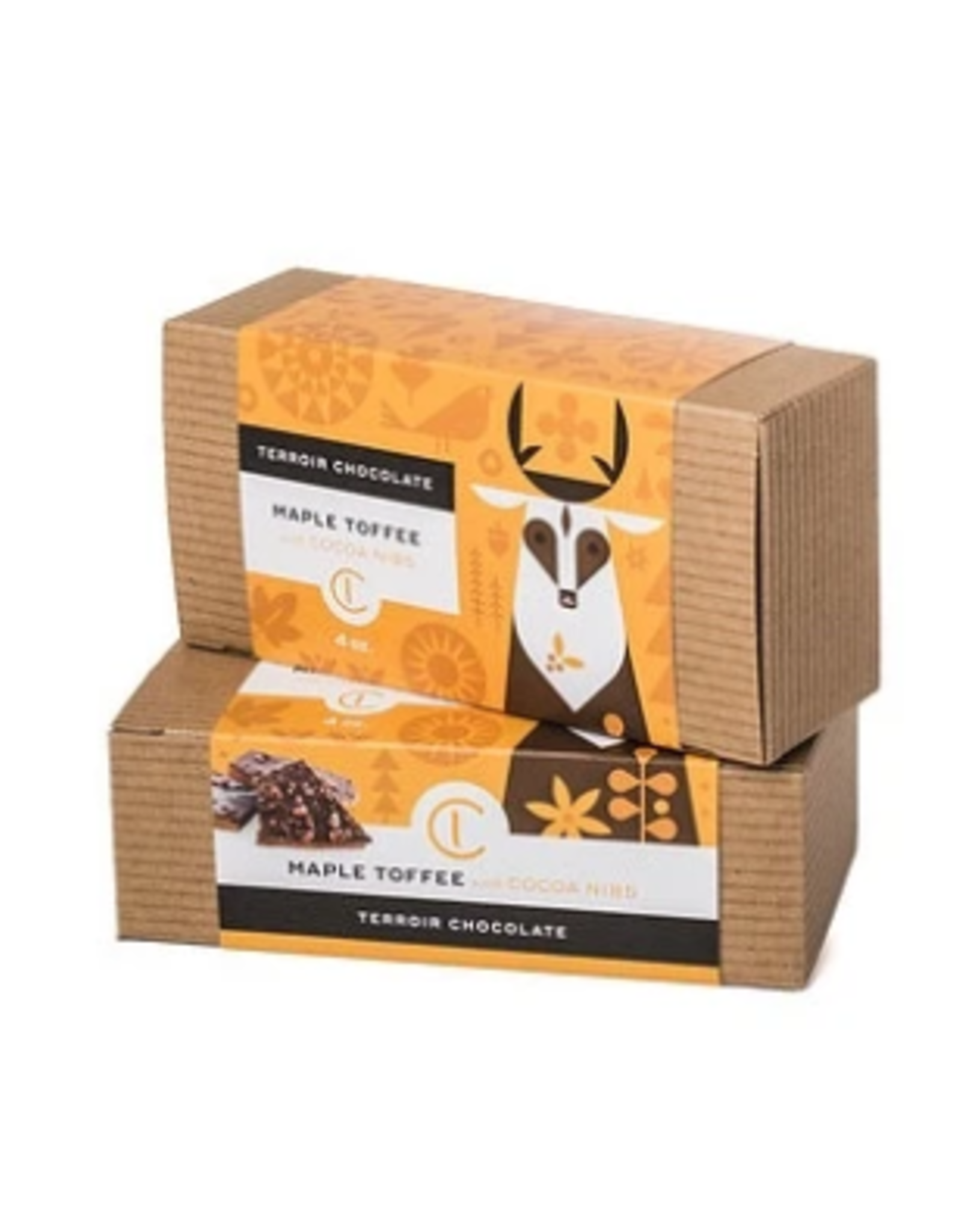 Terroir Chocolate Maple Toffee w/ Cocoa Nibs Box